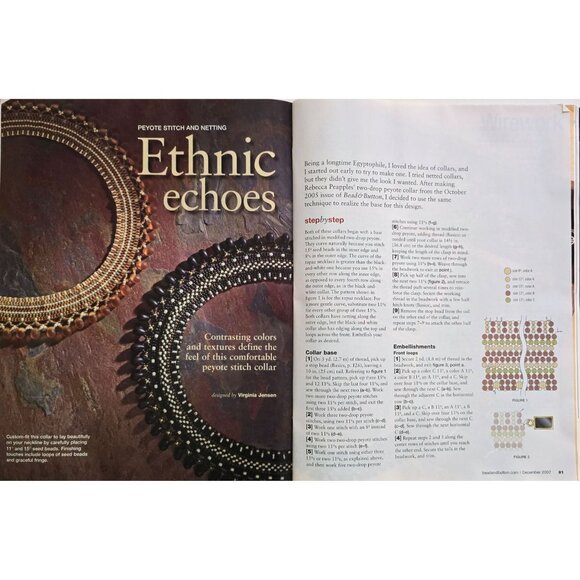Bead And Button Magazine December 2007 Stitch A Dazzling Crystal Necklace - Picture 12 of 16